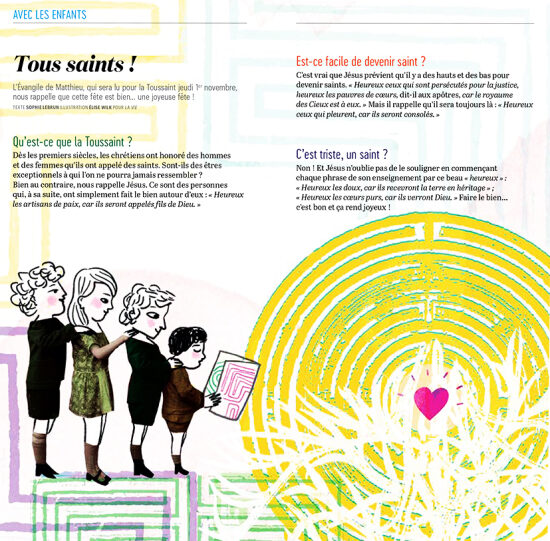 Illustration pour le magazine La Vie