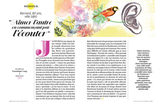 Illustration for Pélerin magazine