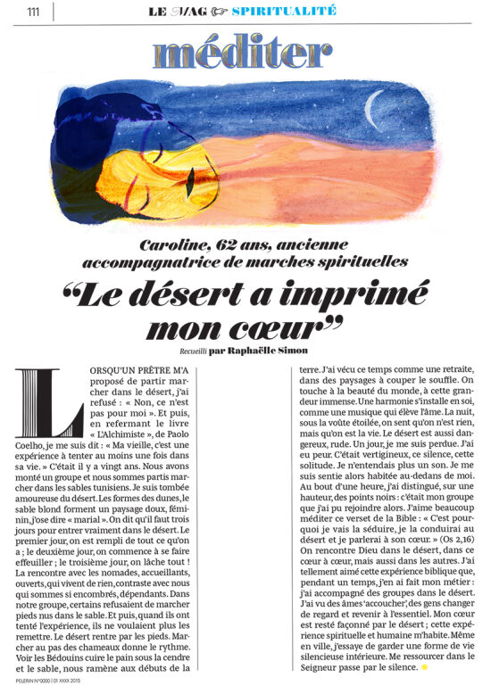 Illustration for Pèlerin Magazine