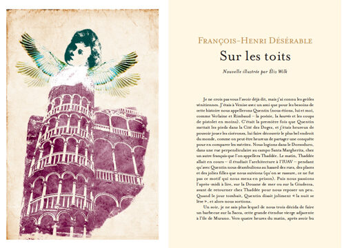 Illustration for the French literary magazine Décapage