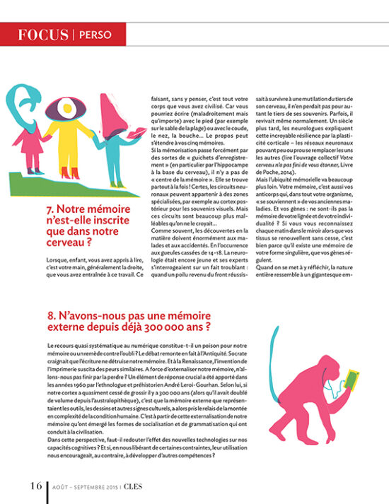 Series of illustrations for Clés magazine