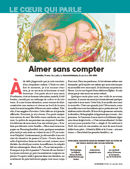 Illustration for Le Pèlerin Magazine