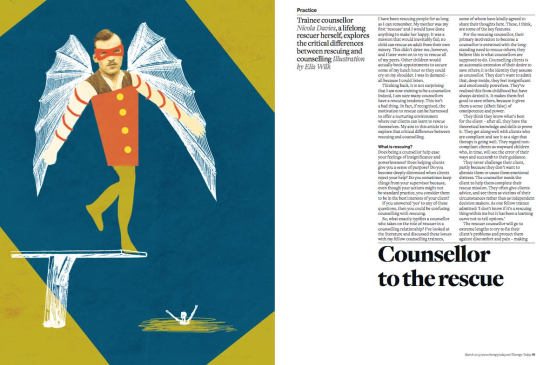 Serie of illustrations for Therapy Today