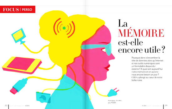 Serie of illustrations for Clés magazine