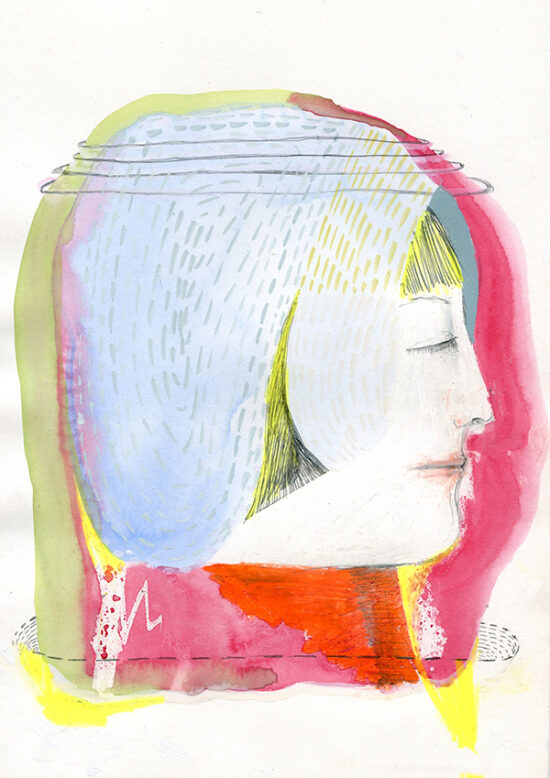 Serie of drawings "The girl without hands"